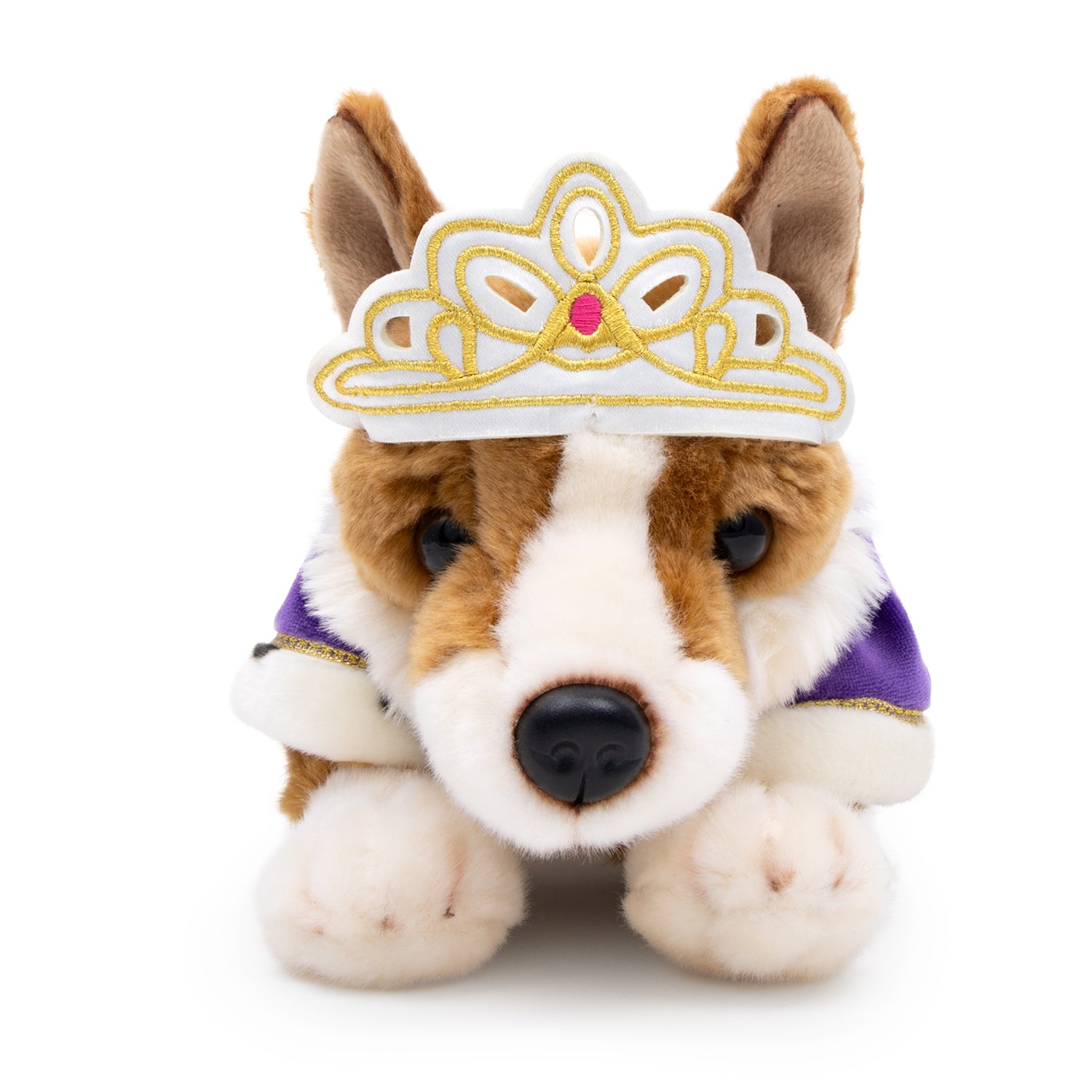 Royal Corgi Dog Soft Toy with Cape and Crown 3