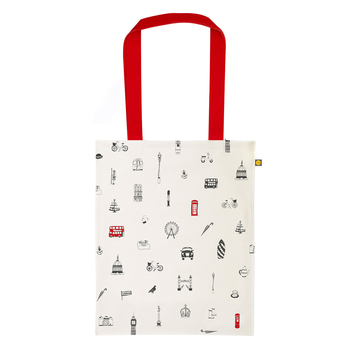 British egg canvas bag I love London