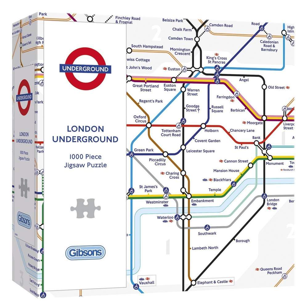 TFL London Underground Map 1000 Piece Jigsaw Puzzle