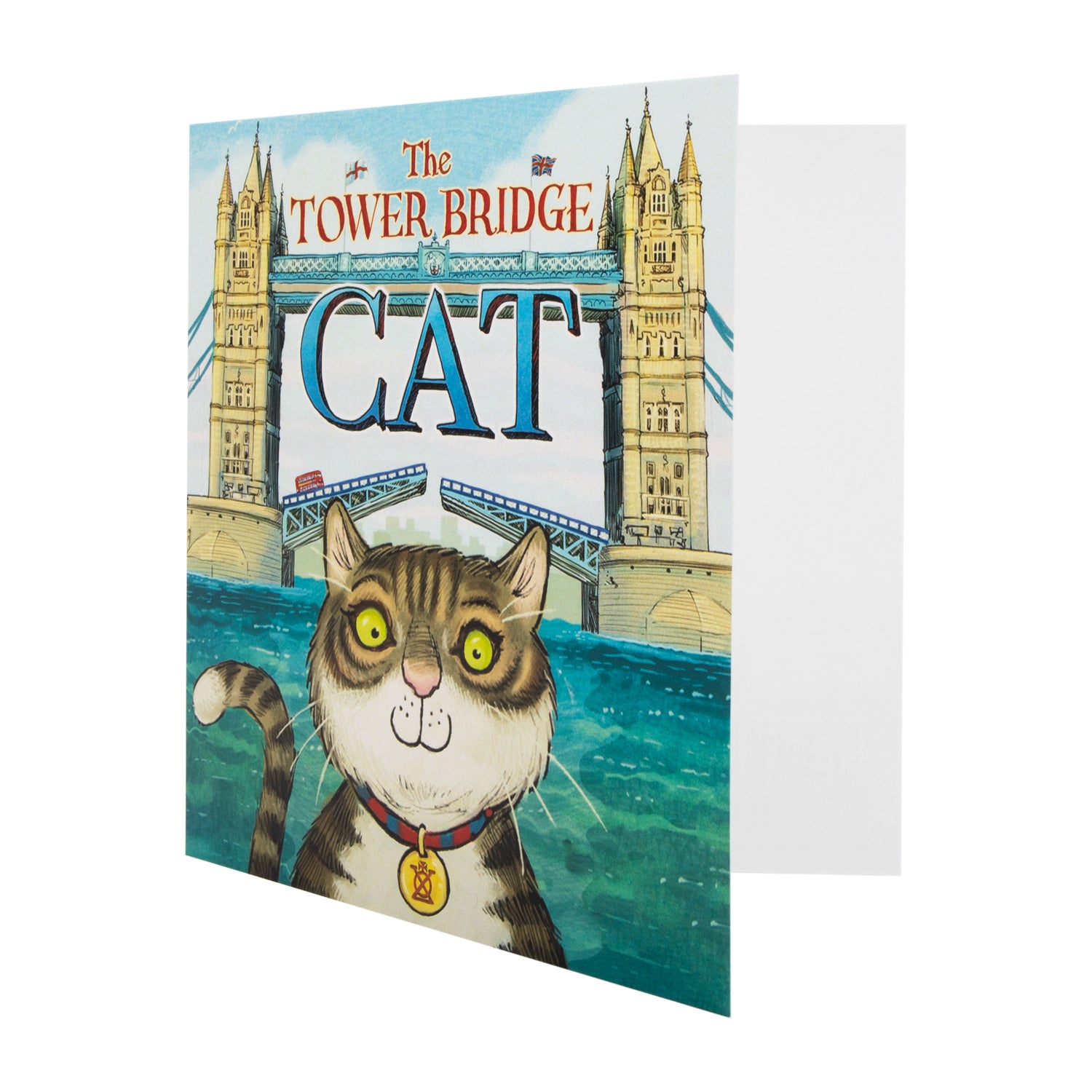 The Tower Bridge Cat Greetings Card 2
