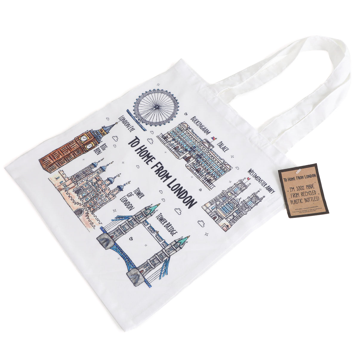 To Home From London Landmarks Tote Bag 2