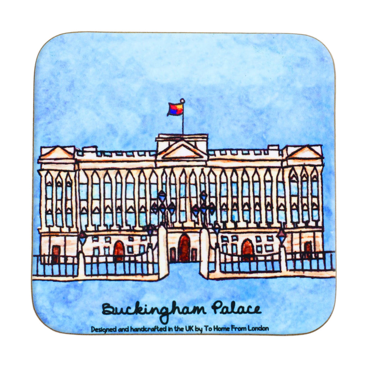 To Home From London Magnetic Coaster - Buckingham Palace 1