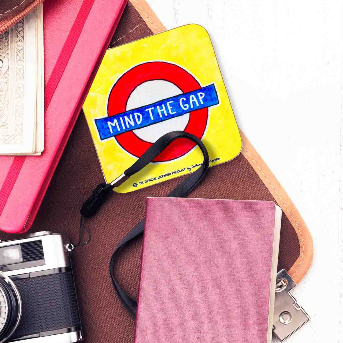 To Home From London Magnetic Coaster - Mind The Gap - Yellow 2