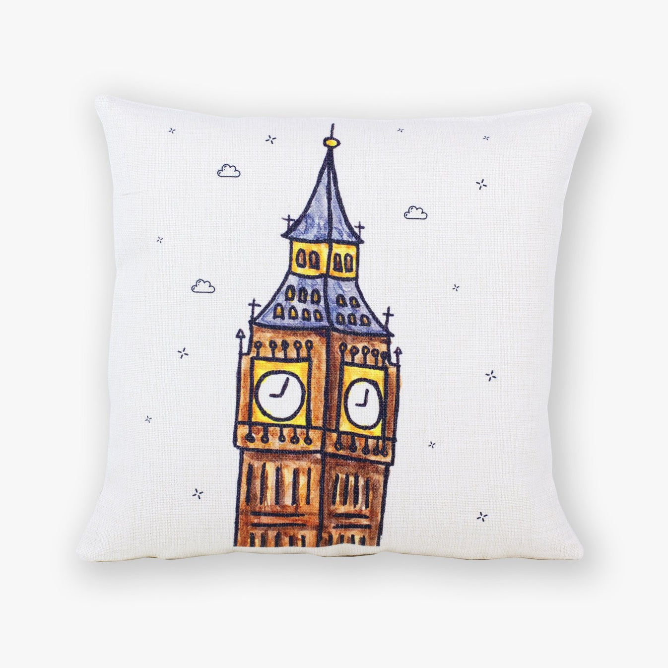 To Home From London Big Ben Cushion Cover