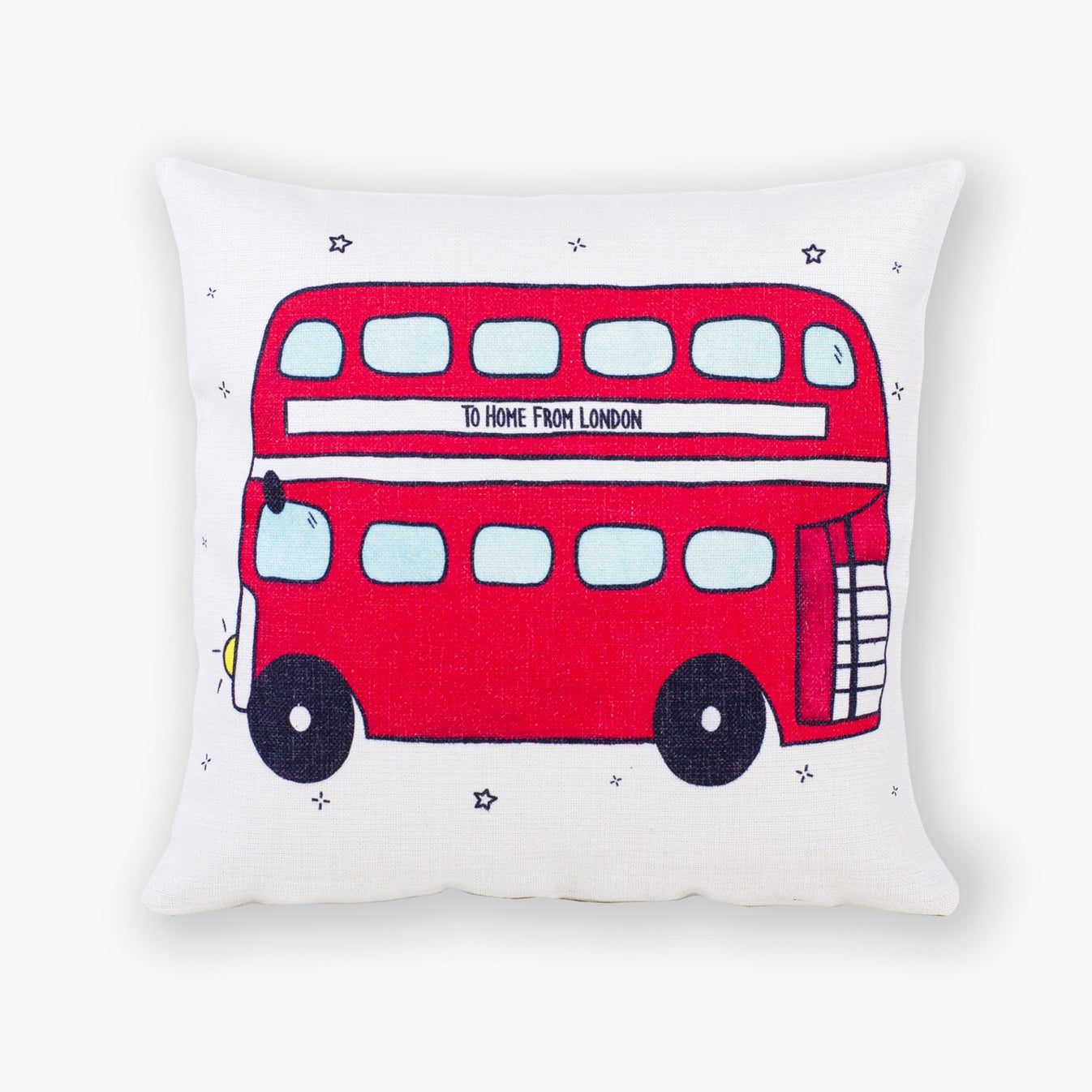 To Home From London Bus Cushion Cover