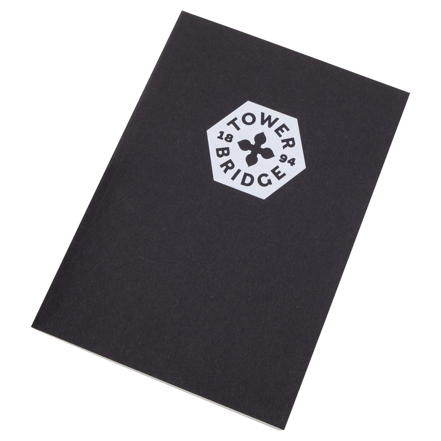 Tower Bridge Eco Recycled Till Receipts Notebook A5 - Black