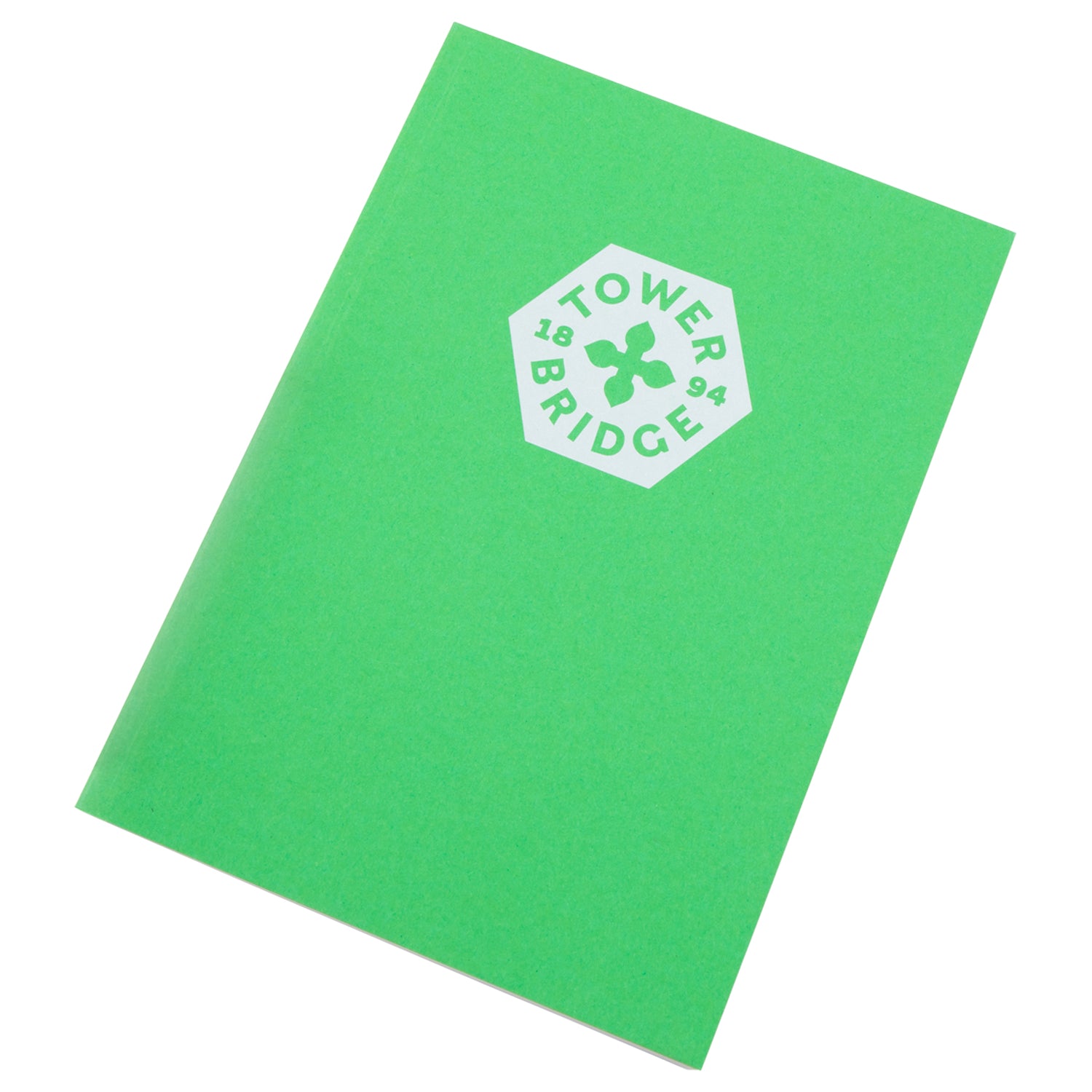 Tower Bridge Eco Recycled Till Receipts Notebook A5 - Green