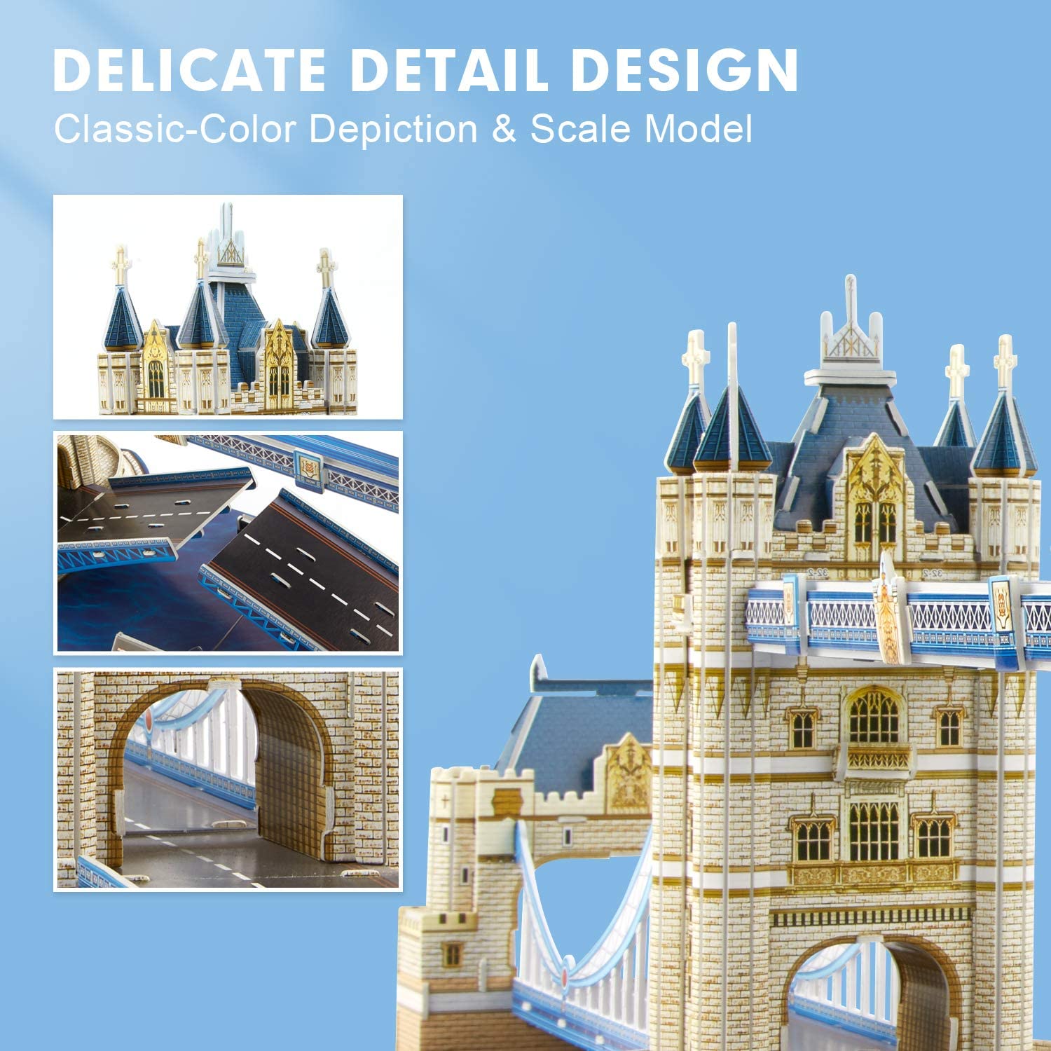 National Geographic Tower Bridge 3D Model - delicate detail design