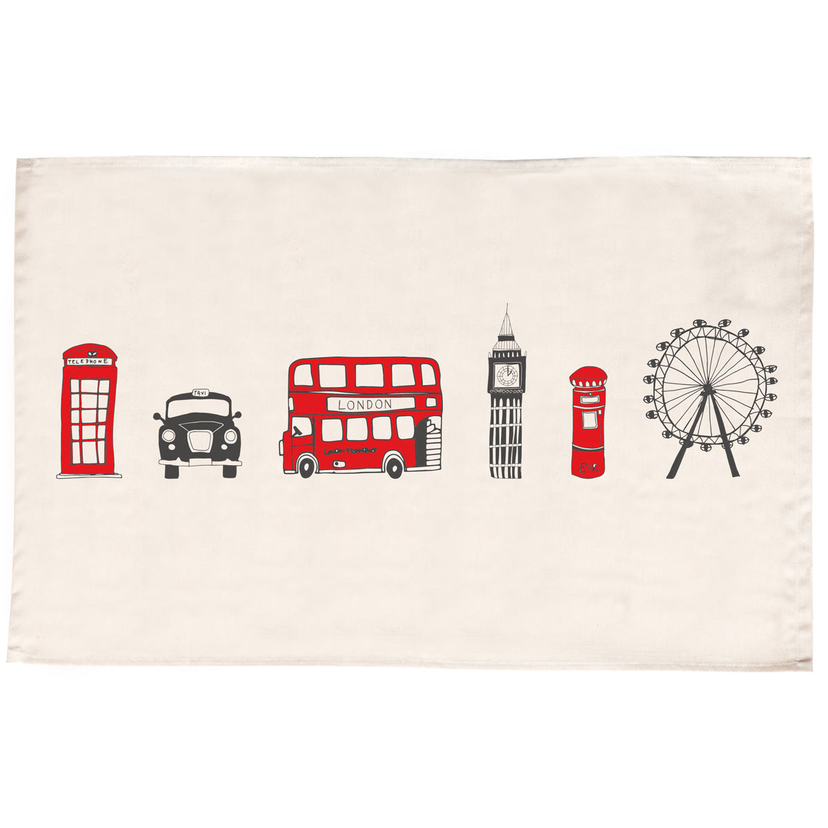 London Skyline Tea Towel by Victoria Eggs 1