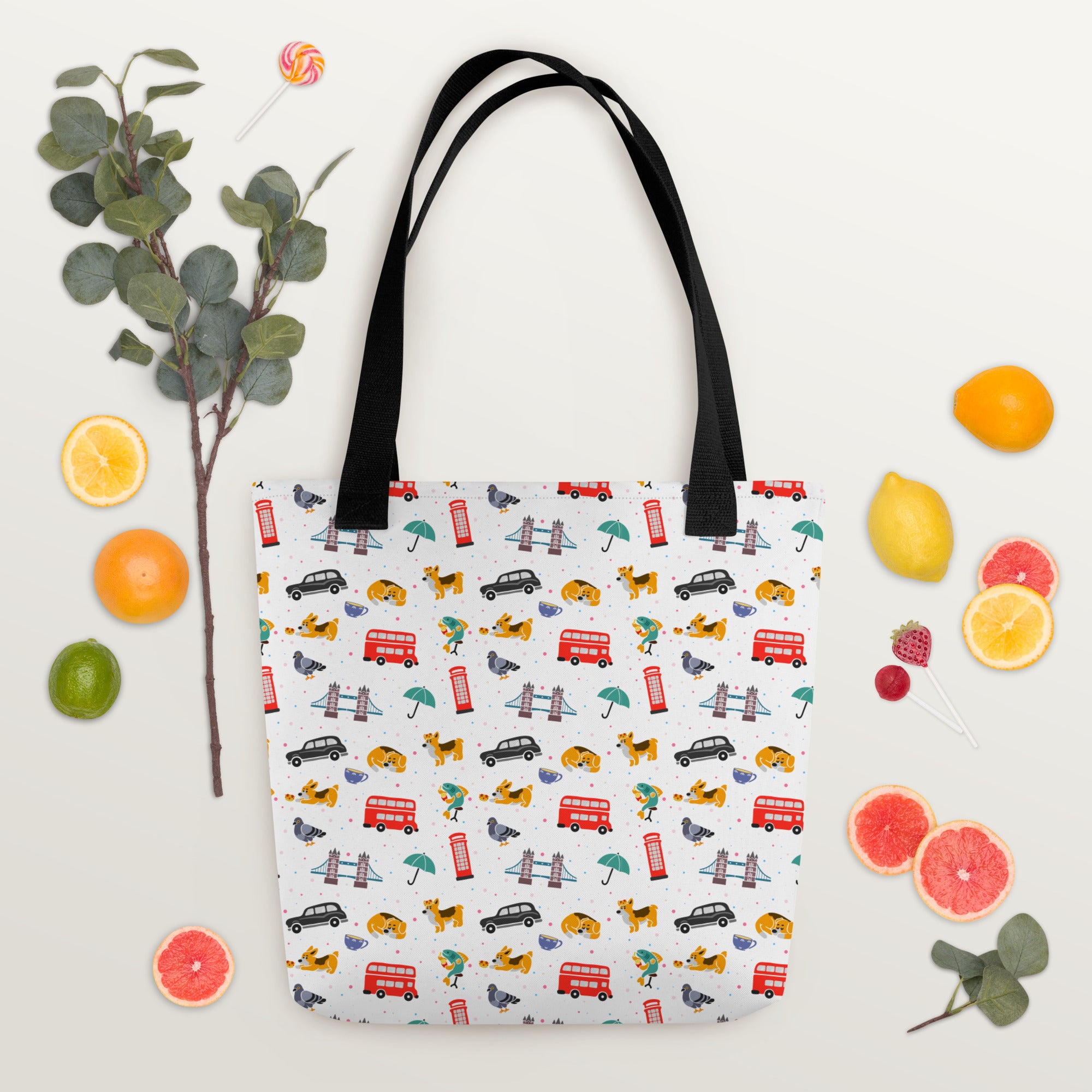 London Doodles - All Over Print - Tote Bag