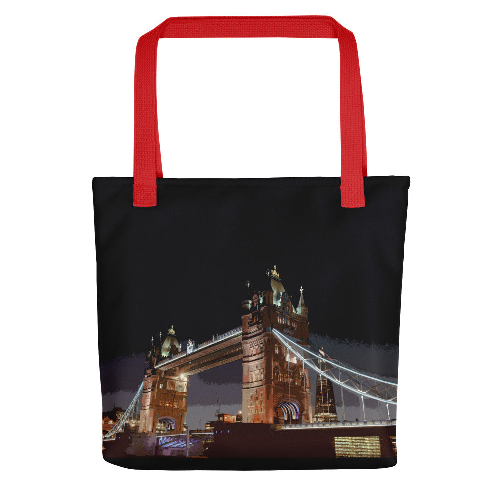 Tower Bridge at Night - All Over Print - Tote Bag