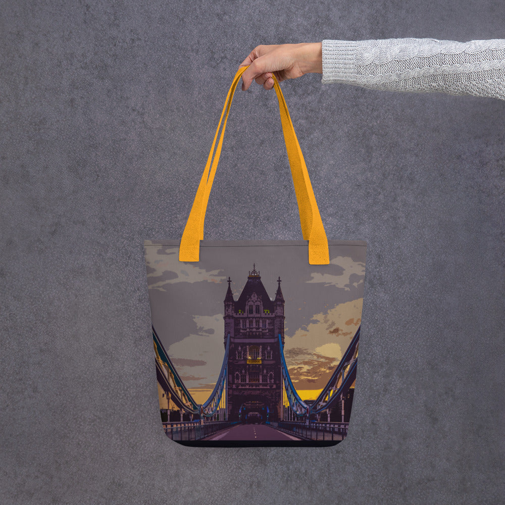 Tower Bridge at Dawn - All Over Print - Tote Bag