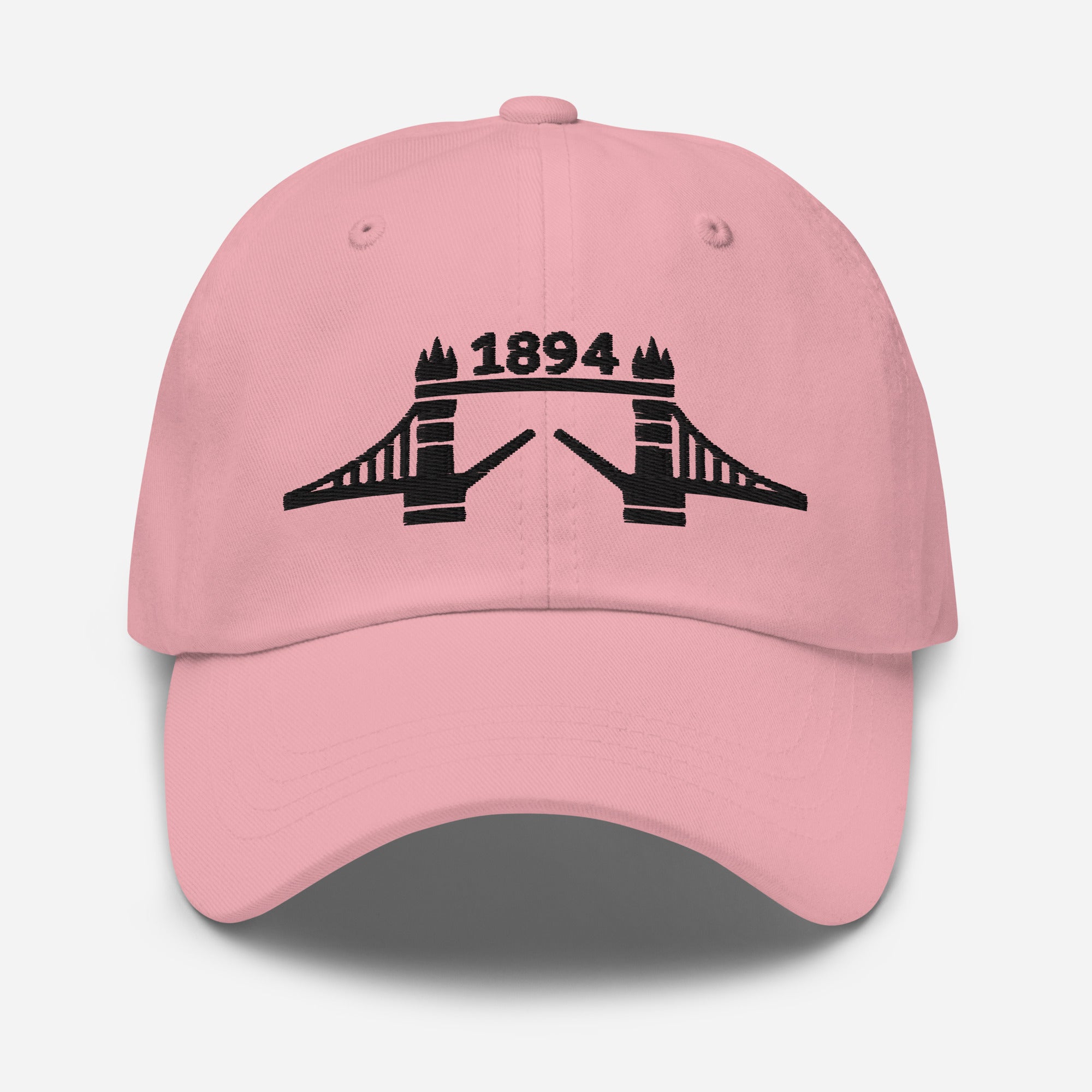 1894 Tower Bridge Black Thread Embroidered Baseball Cap