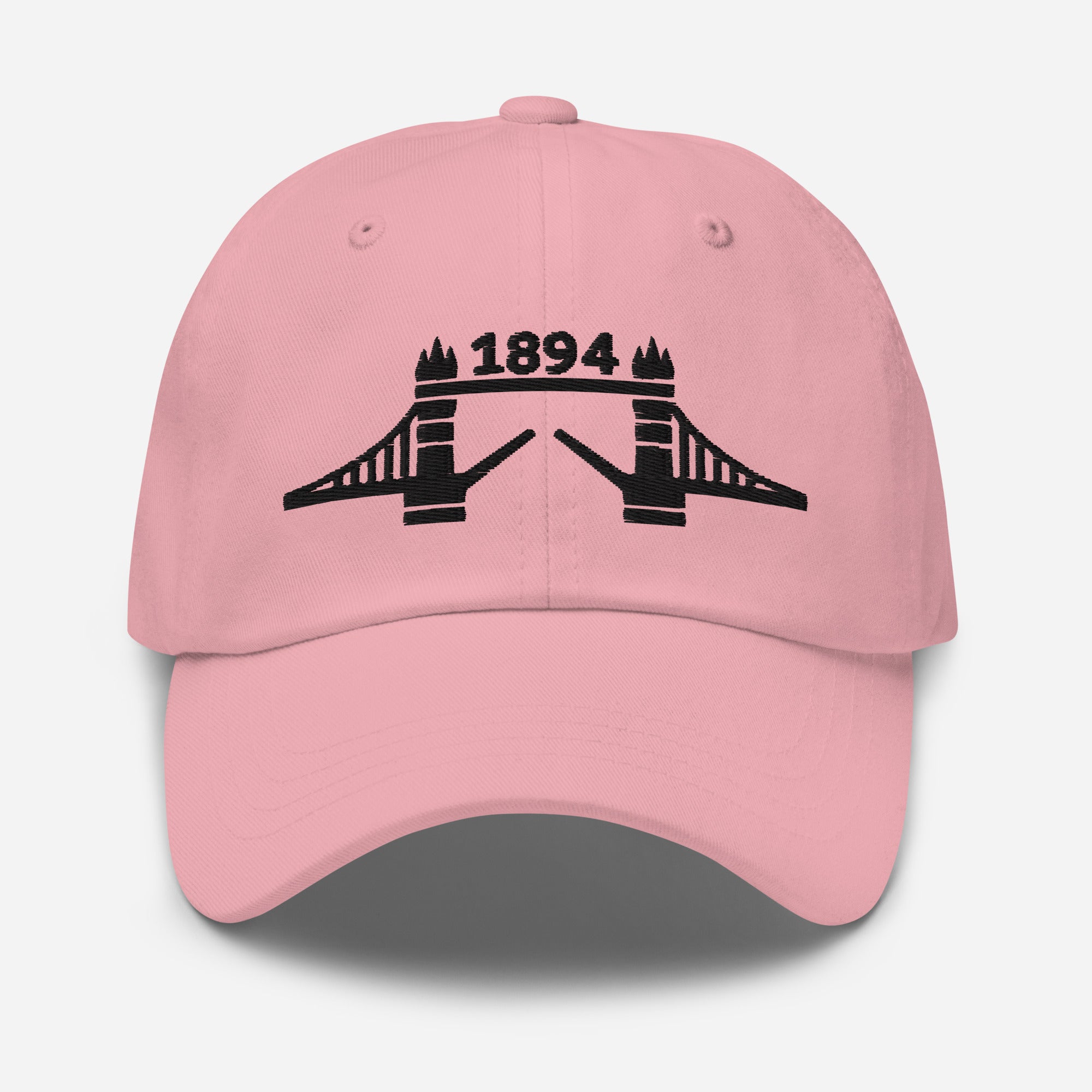 1894 Tower Bridge - Black Thread Embroidered Baseball Cap