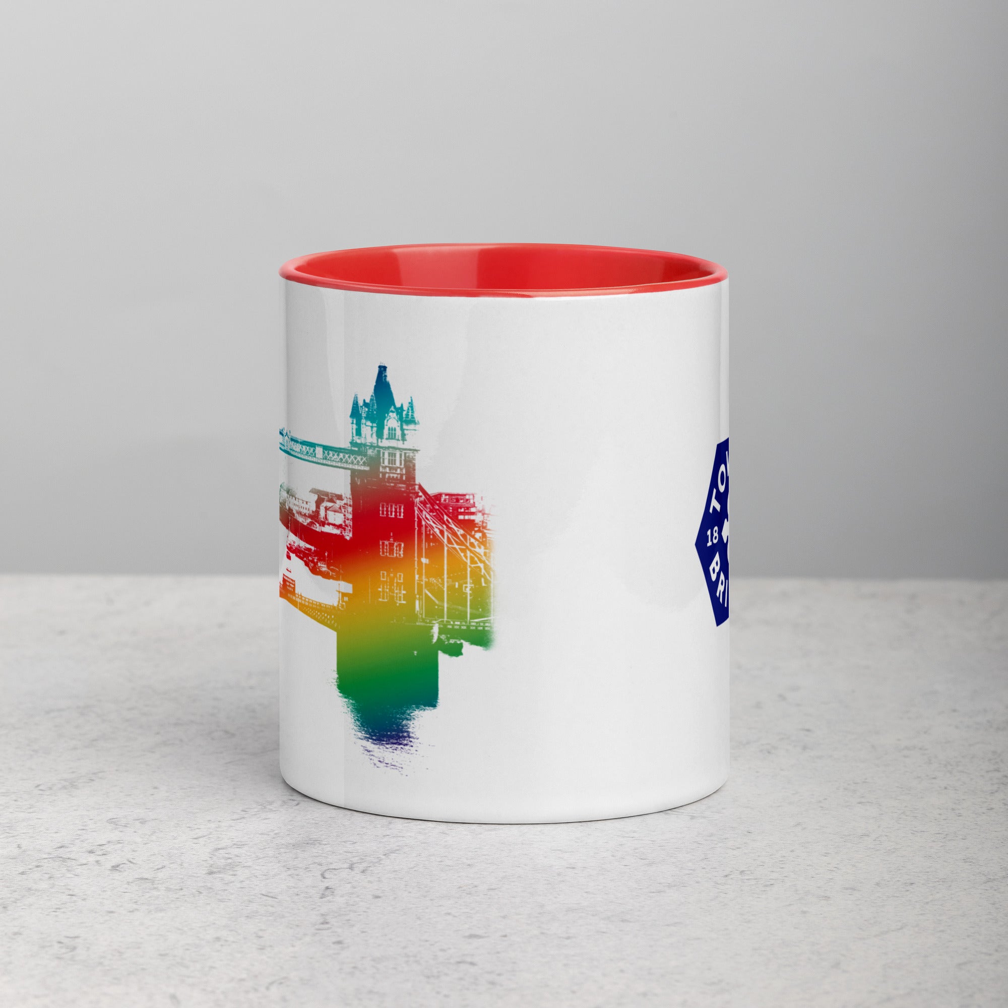 Tower Bridge Rainbow - Mug with Colour Inside